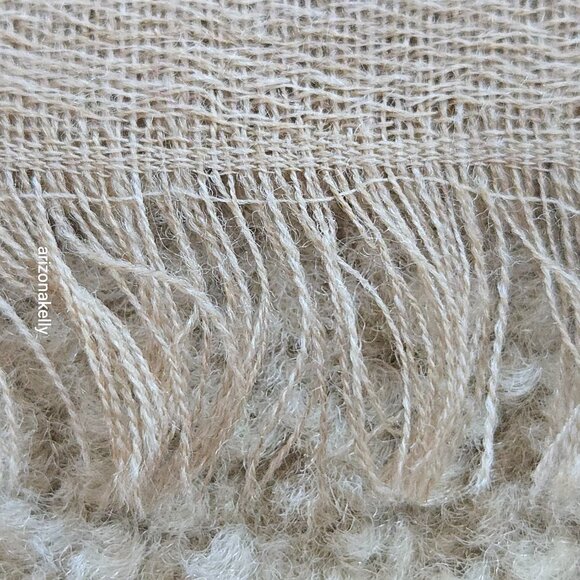 NWT Coldwater Creek Wool Scarf Lightweight Stripes Colorful - Picture 6 of 10